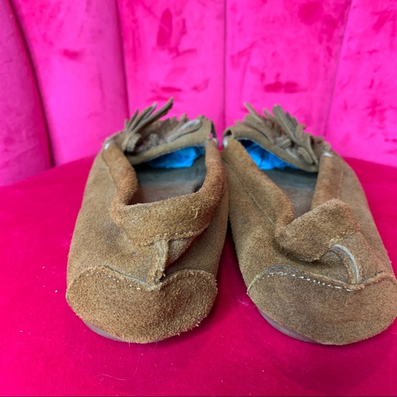 MINNETONKA Leather Brown Size 7 Moccasin Flats - Picture 3 of 4